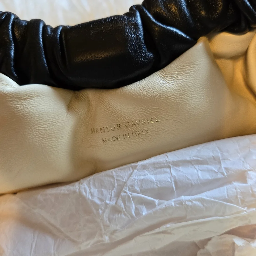 Mansur Gavriel Mini Cloud Knotted Leather Clutch NWT - Picture 6 of 8